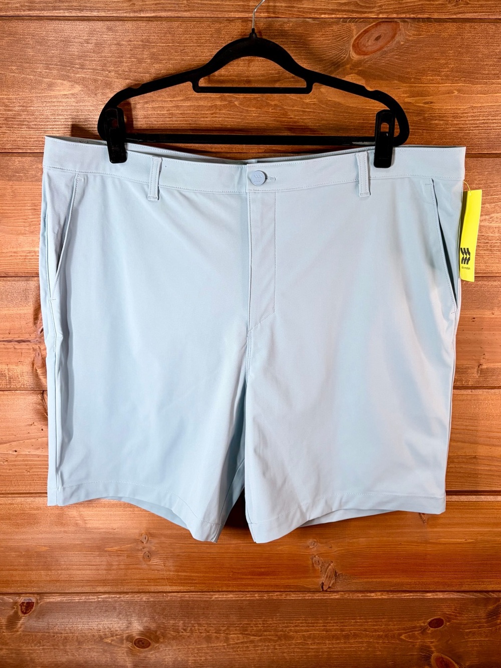 NWT All in Motion Menโs Light Blue 8โ Golf Shorts Size 44 Performance Stretch ๐ค